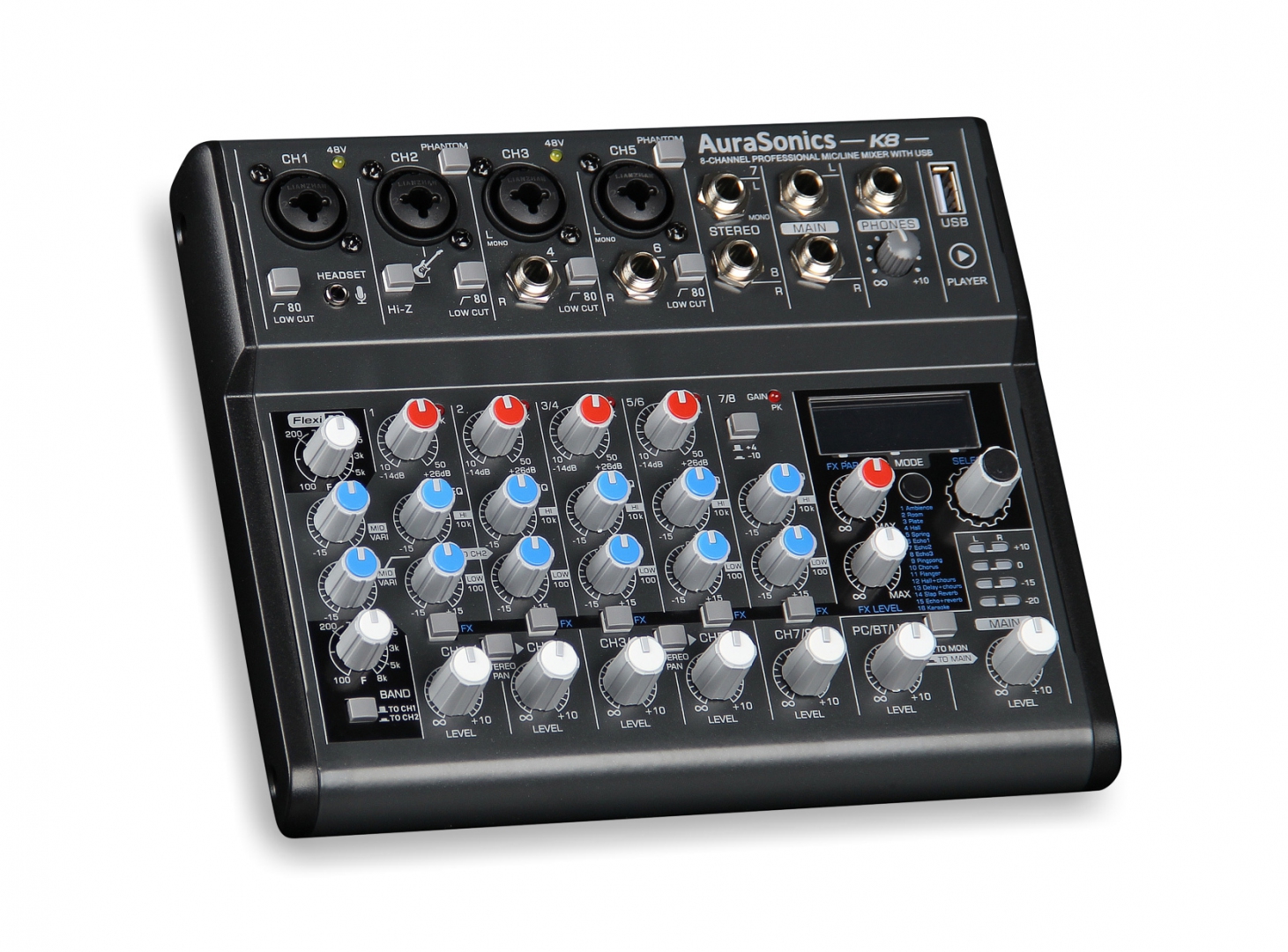 AuraSonics K8 компактный микшерный пульт в Сызрани