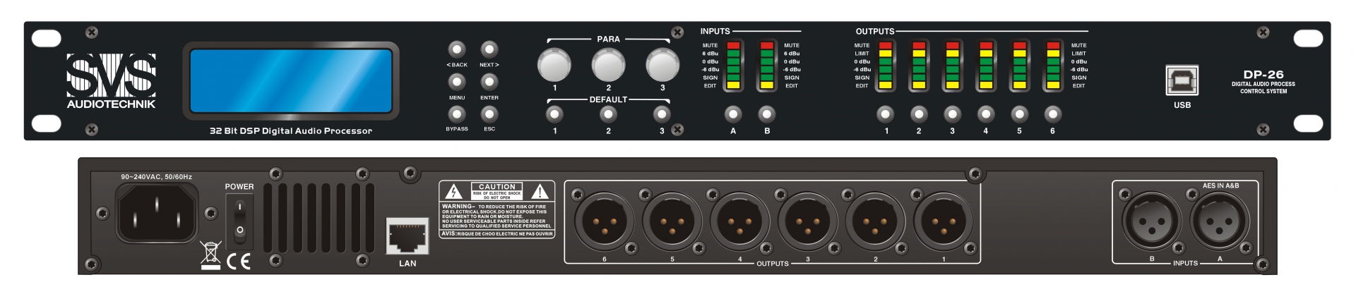 SVS Audiotechnik DP-26 Цифровой процессор: 2 входа 6 выходов в Сызрани