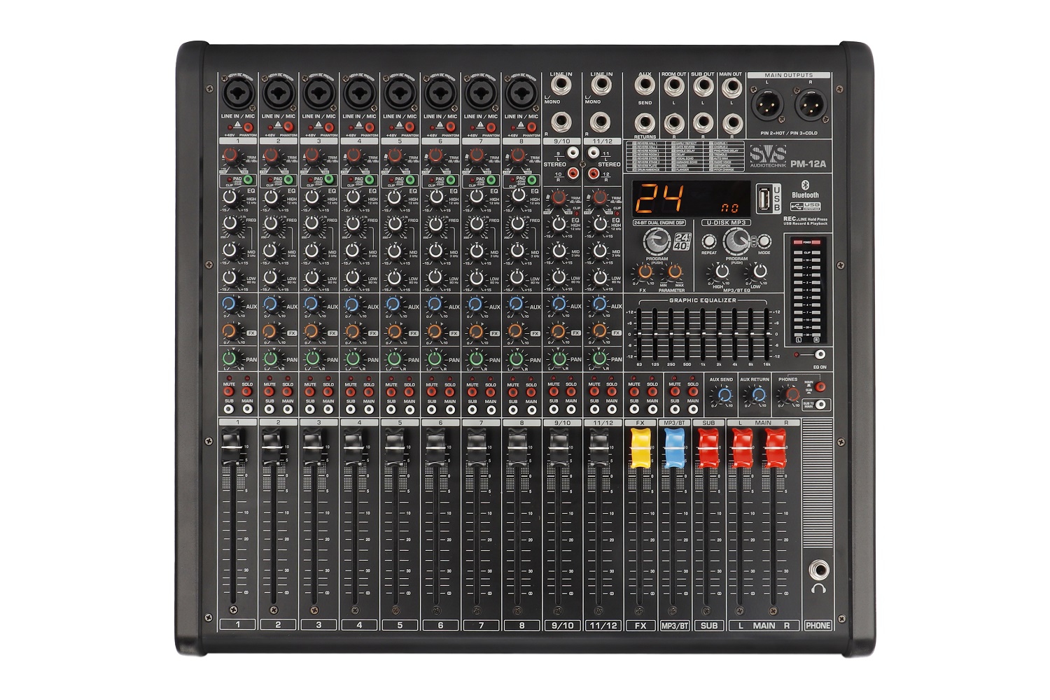SVS Audiotechnik mixers PM-12A Активный аналоговый микшерный пульт, 12-канальный в Сызрани